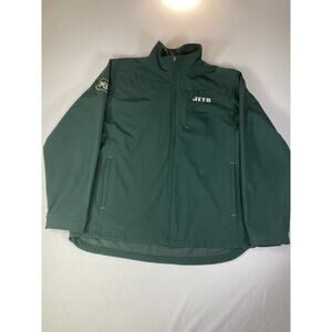 Retro Y2K New York Jets NFL Men's Full-Zip Embroidered Jacket Large L